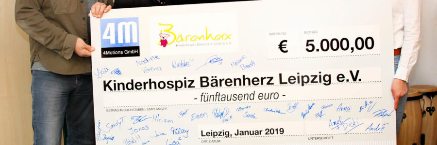 4Motions GmbH spendet 5.000 Euro an Bärenherz